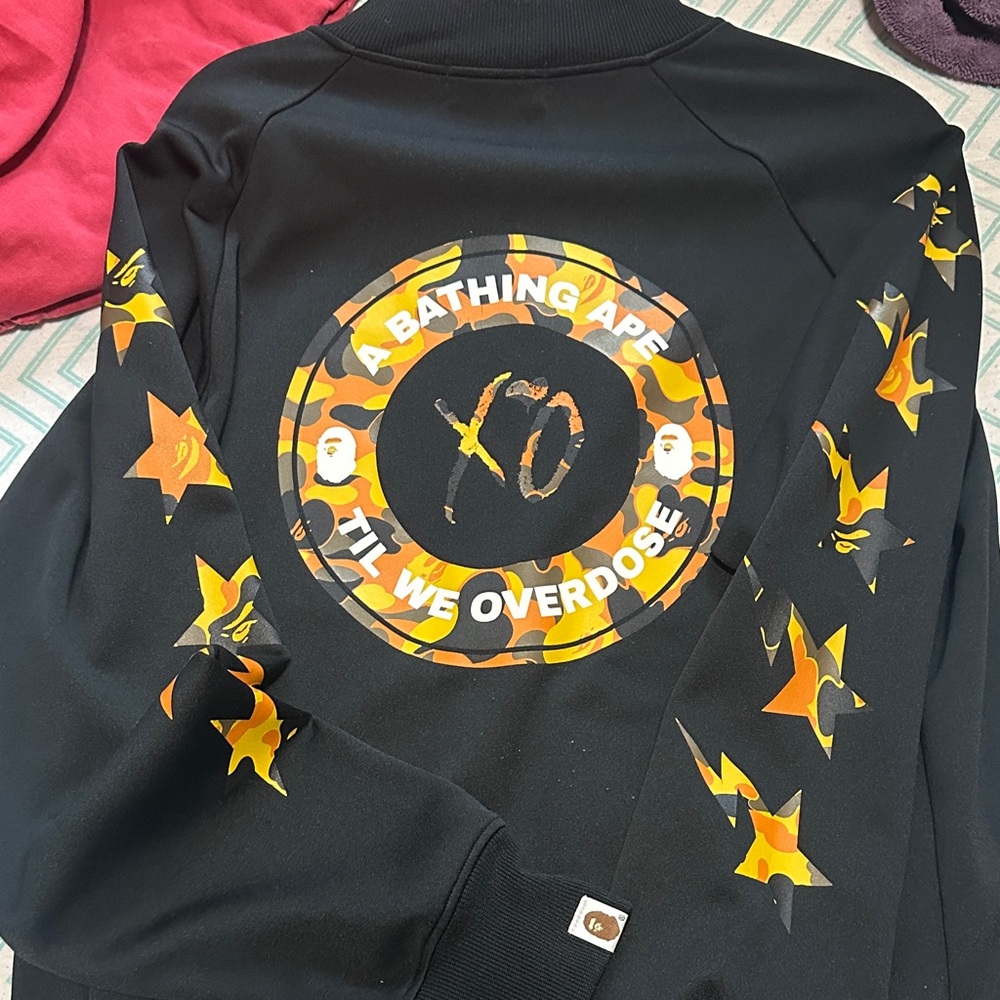 A Bathing Ape x The Weekend Black and Orange Jacket